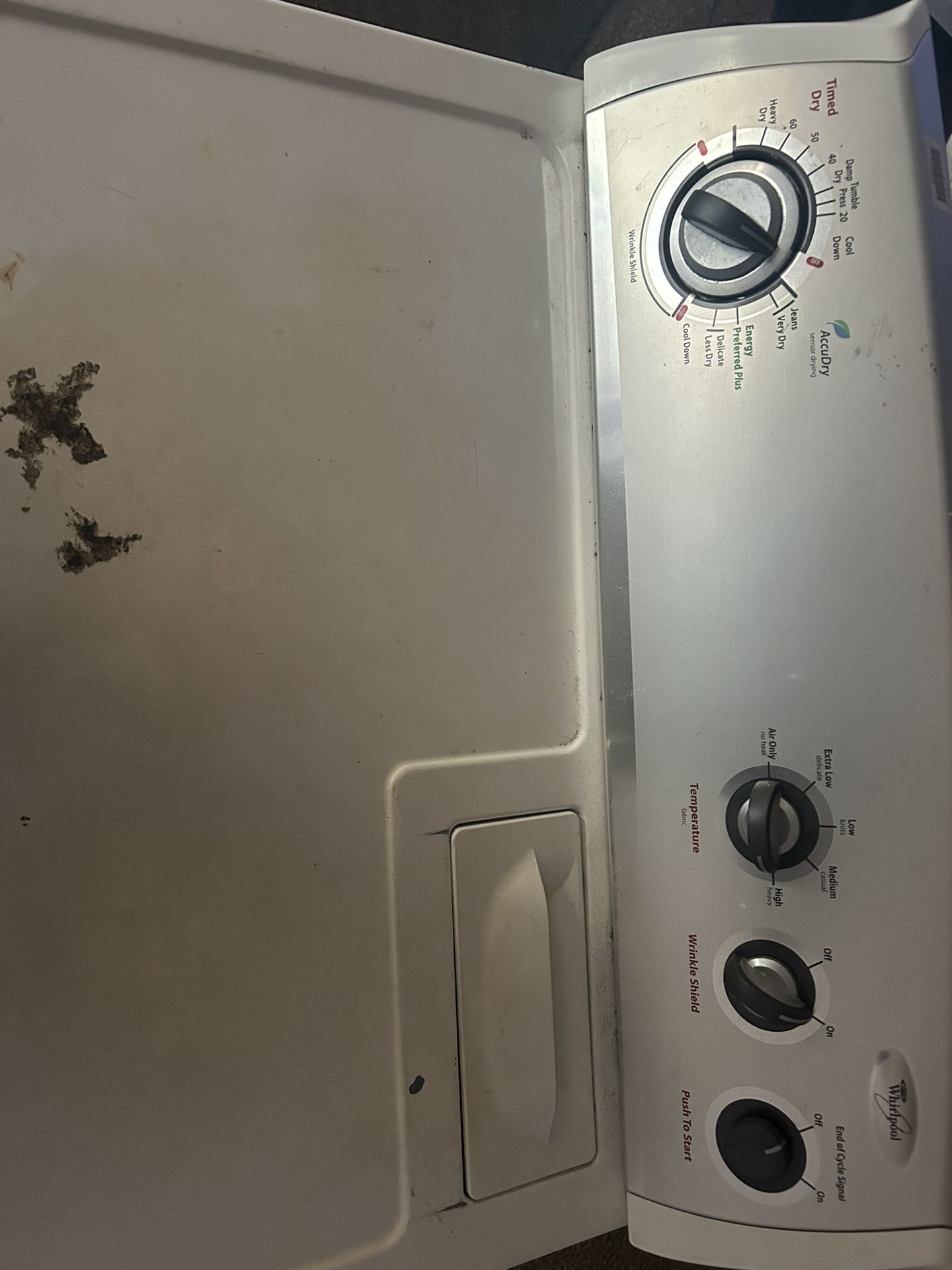 White Whirlpool Dryer
