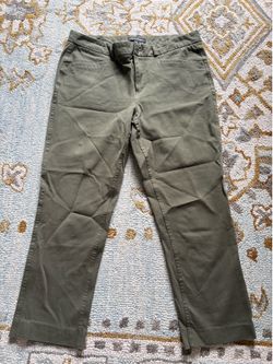 Olive green jeans