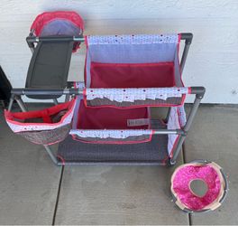Toy Baby Doll Changing Station + Donut Seat