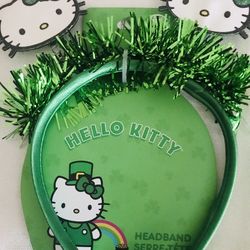Super Cute! 🎩🌈☘️HELLO KITTY®️ 🍀🌈🎩St.Patrick’s Headband