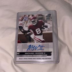 Micheal Woods ll Pro Set Leaf Rookie Auto