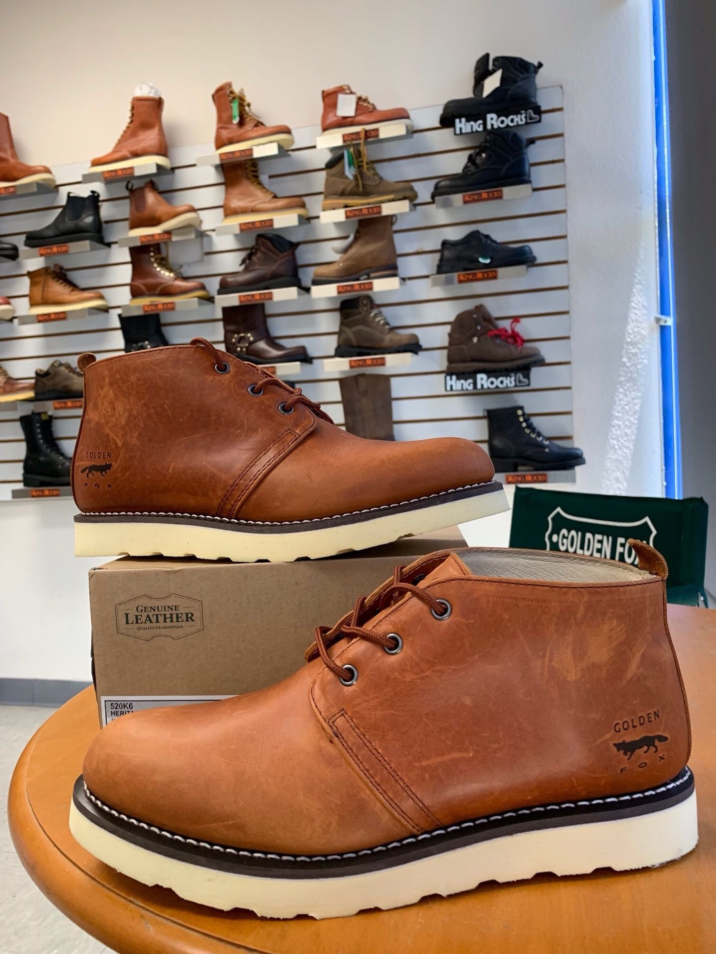 Golden Fox Footwear 5" Heritage Chukka Work Boots