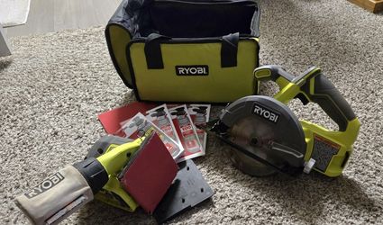 Ryobi Cordless Skill Saw and Cordless Sander