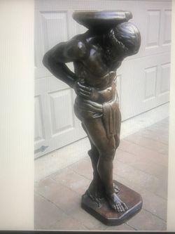 Unique Vintage Concrete Statue of Heracle
