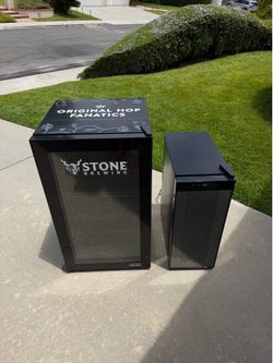 Beverage Fridge + Wine Cooler Set – Stone Brewing & Ivation