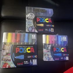 Poscas paint markers 