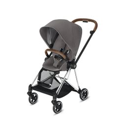 CYBEX Mios Stroller with Chrome/Brown Frame In Color Grey