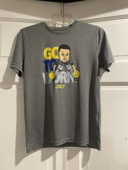  Steph Curry Under Armour Youth XL Gray Loose T-Shirt