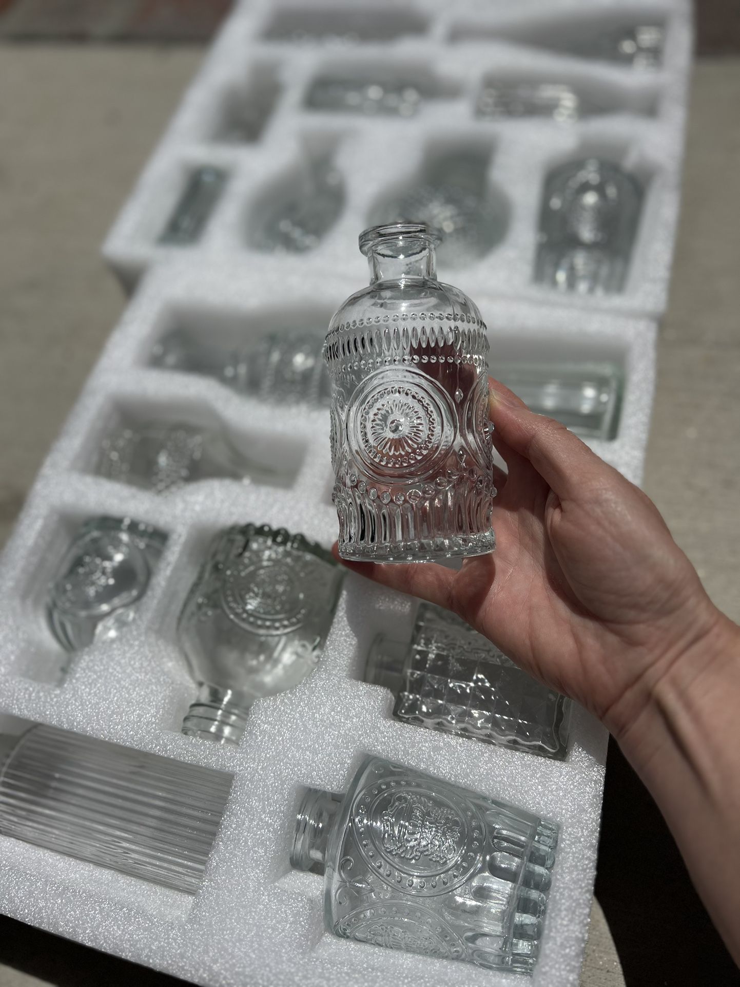 18 pcs Clear Bud Vases for Centerpieces