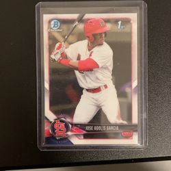 2018 Bowman Chrome Jose Adolis Garcia 1st Bowman