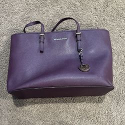 XL Purple Michael Kors Jet Set Tote