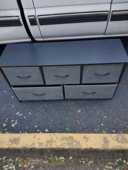 Fabric drawer dresser