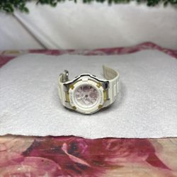 CASIO Baby-G 5001 BGA-110 White Tone Analog Digital Women's Watch