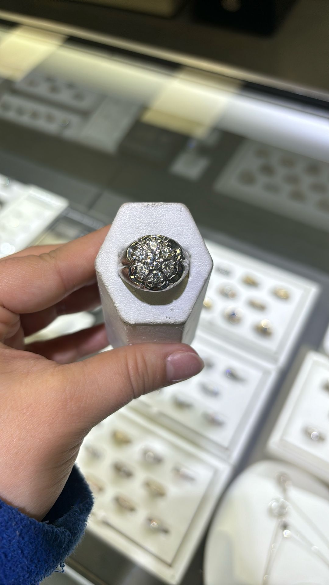 Size 10 14 K Wg 1.5 Ct Ring