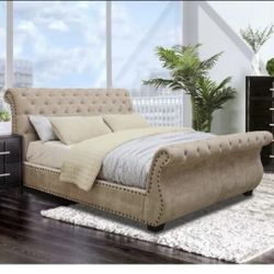 Queen Bed Frame With Mattress 
