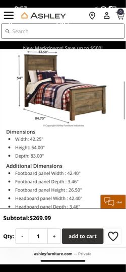 Twin bed frame