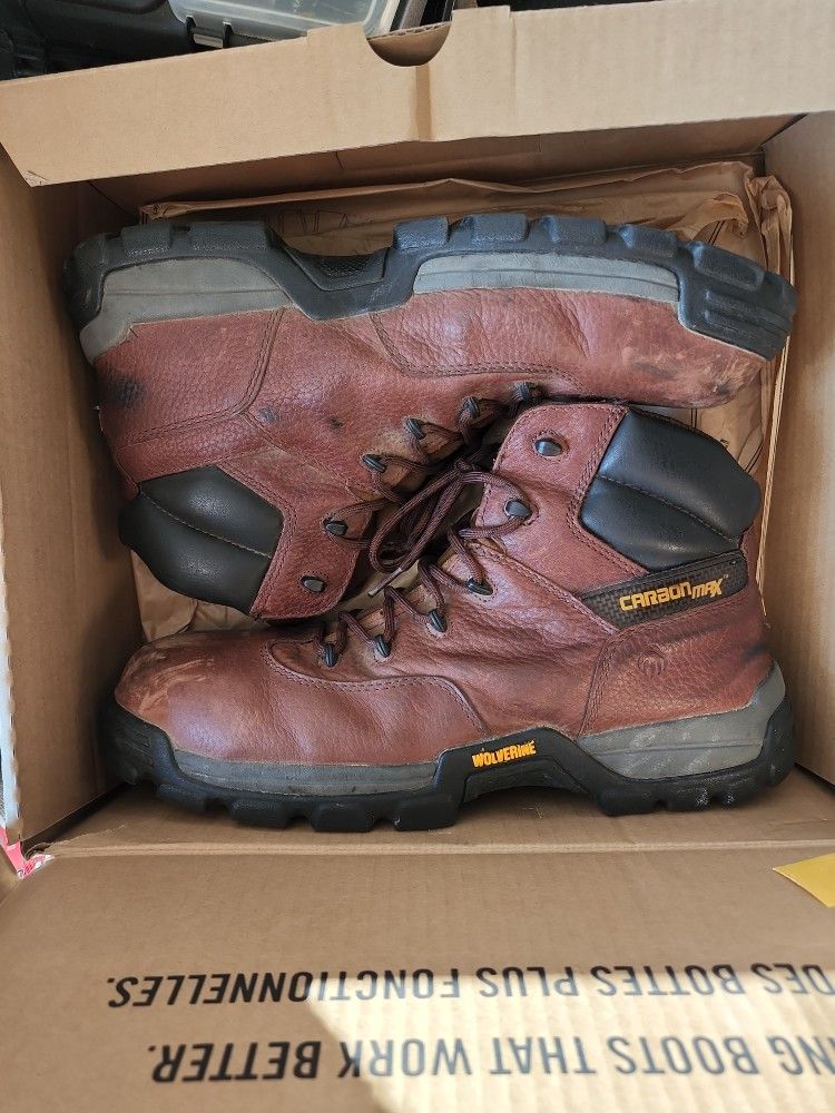 Wolverine Leather Steel Toed Boots Sz 13 cost $225 retail