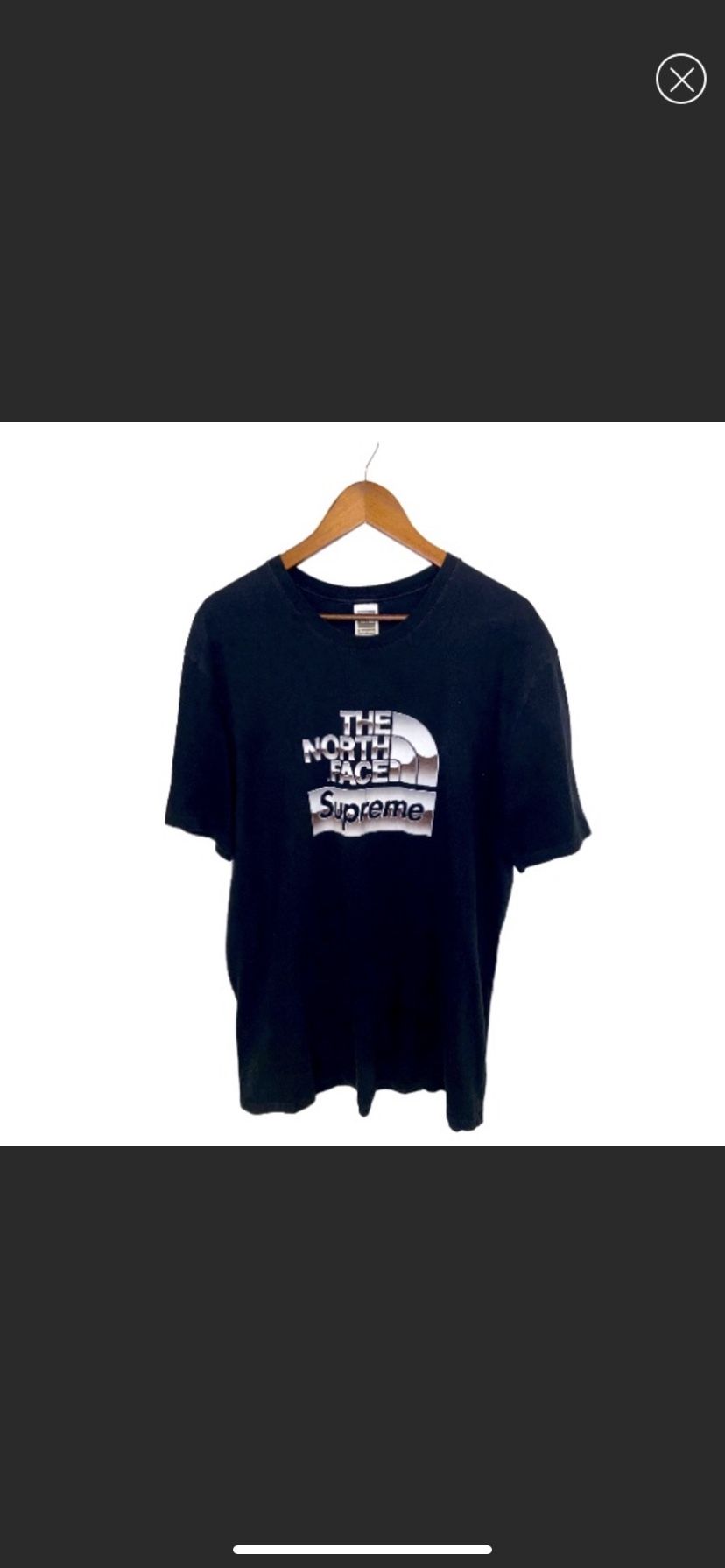 Supreme The North Face Metallic Logo Short Sleeve Tee