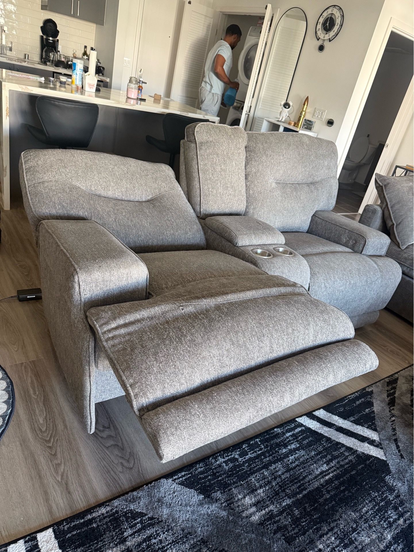 2 Seater powered recliner couch