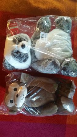Panda and Monkey stuffed animals NEW