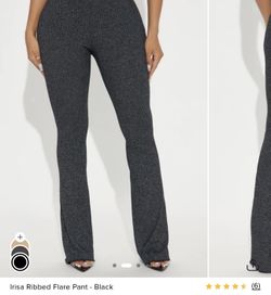 Flare Women Pants Sz L Gray 