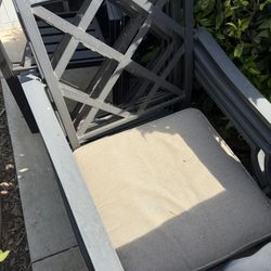 Metal patio chairs - set of 4