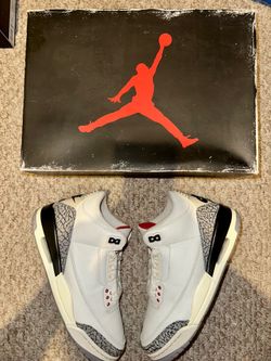❤️‍🔥(Worn 3x)❤️‍🔥Nike Air Jordan 3 Og  “White Cement Reimagined” Size 8❤️‍🔥