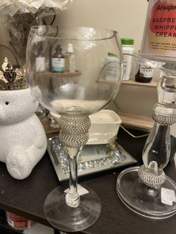 2 Glass Holder Home Decor