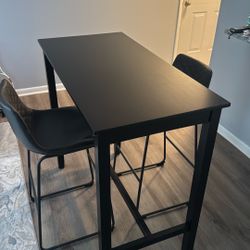 Bar Table and Two Chairs 