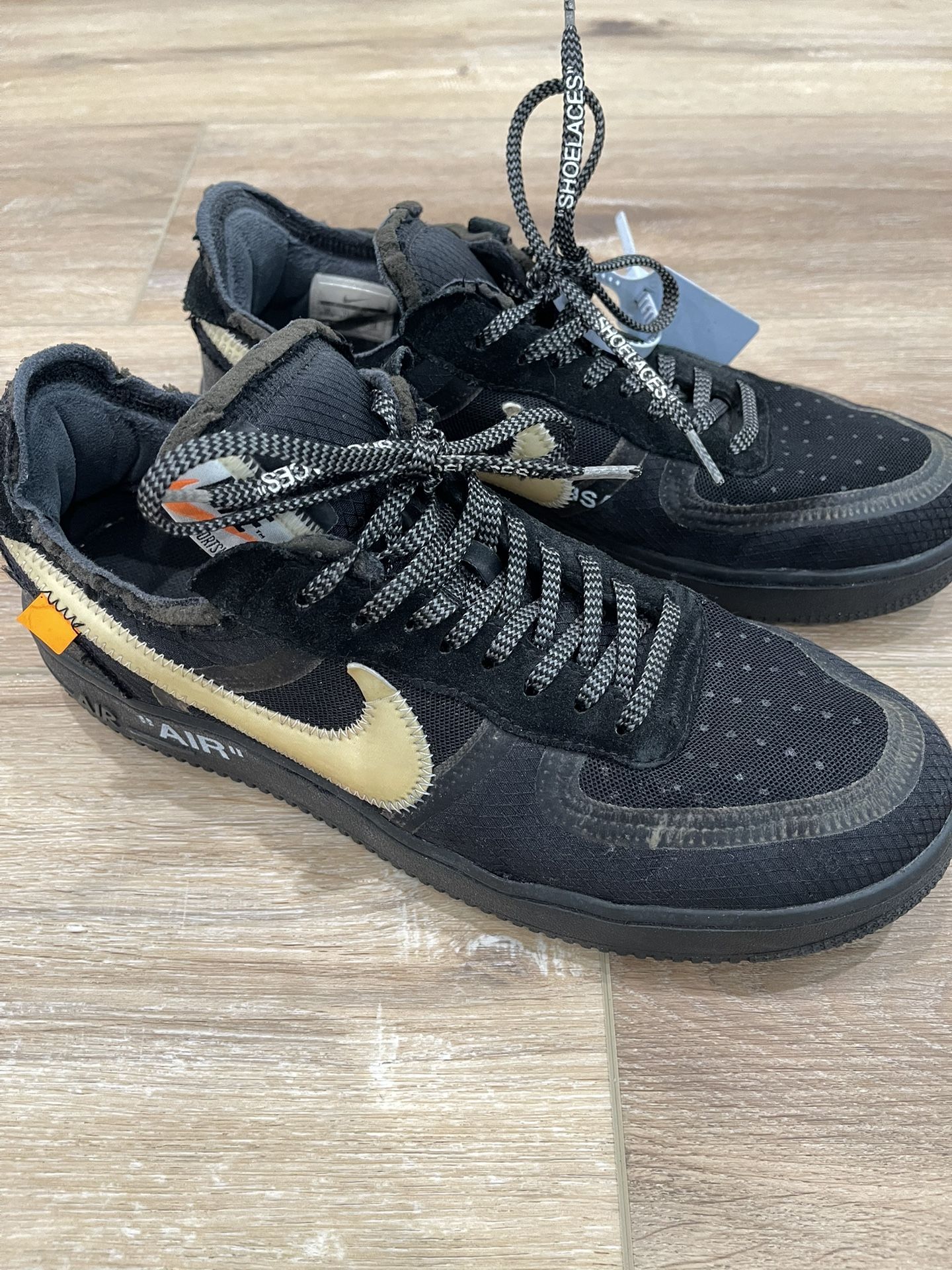 Nike Air Force 1 Low Off-White Black White Size 12