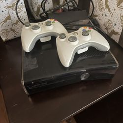 Xbox 360 With Two Controllers