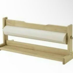 New IKEA MALA Tabletop 18" Paper Roll Holder Wooden