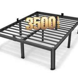 20 Inch King Size Metal Platform Bed Frame