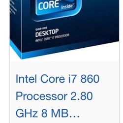 Intel Core i7-860 Quad processor 8M @ 2.8ghz