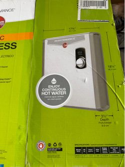 New Rheem Performance 27kW Electric Tankless Water Heater