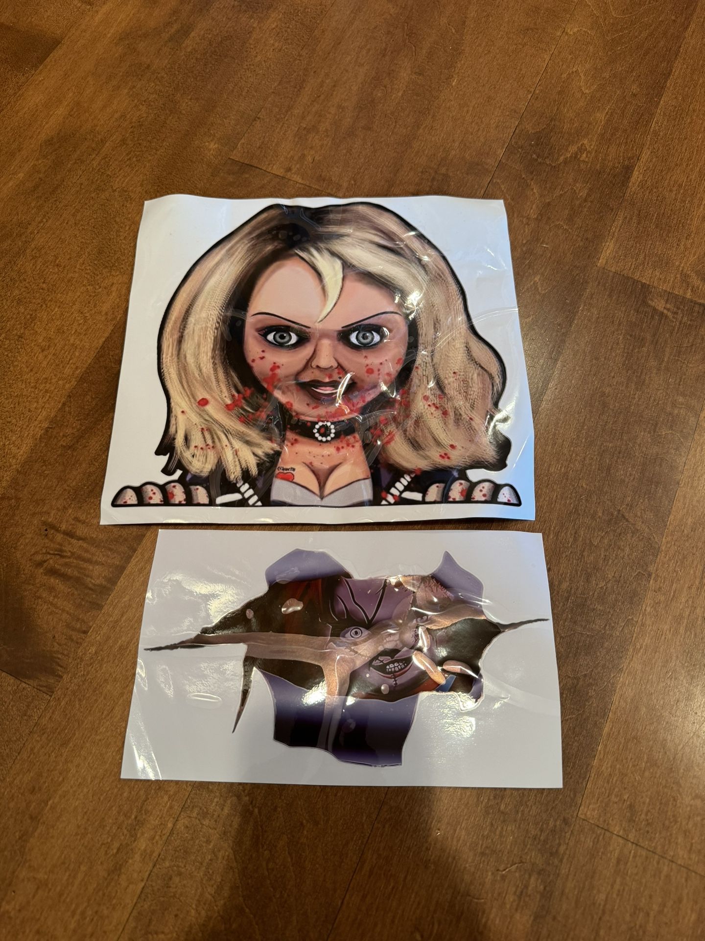 Brand New Chucky And Chucky’s Bride, Car Sticker Bundle