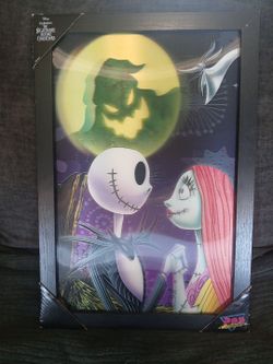 Disney Pop Creations Nightmare Before Christmas 3D Wall Art Jack & Sally New!