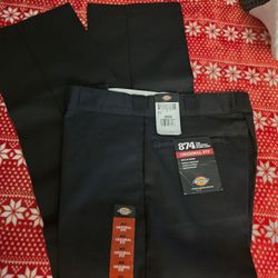 Black 874 Original Fit Dickies 34x32 NWT
