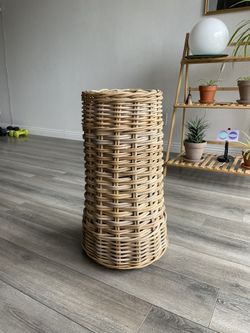 Tall Wicker Basket 