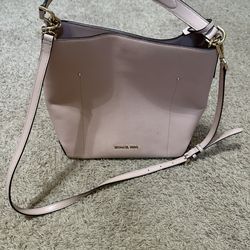 **Michael Kors Blush Pink Leather Crossbody / Shoulder Bag – Like New**