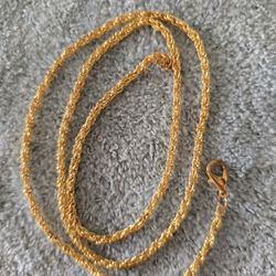 Rope Necklace 22 Inch 14ct