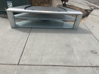 Glass TV table