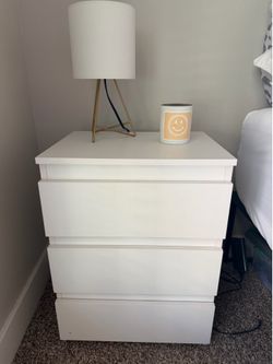 Small white dresser/nightstand