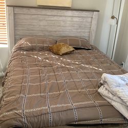Bed Frame and mattress and box spring