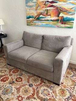 Crate & Barrel Grey Sofa