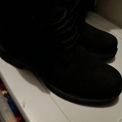 All Black Timberlands Size 10 