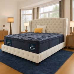 Queen Serta® Quilted Perfect Sleeper X™ Hybrid Lexton 14.25" Medium Pillow Top - Mattress Only