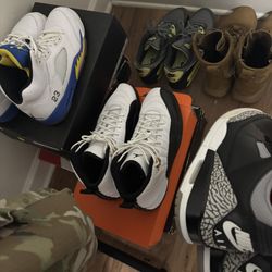 3 Pairs Of Jordan All Size 10