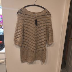 LAUREN MICHELLE, Gold, size  Large