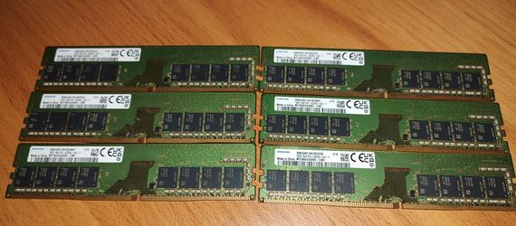 (6) 16GB 1Rx8 Samsung DDR4 3200MHZ RAM